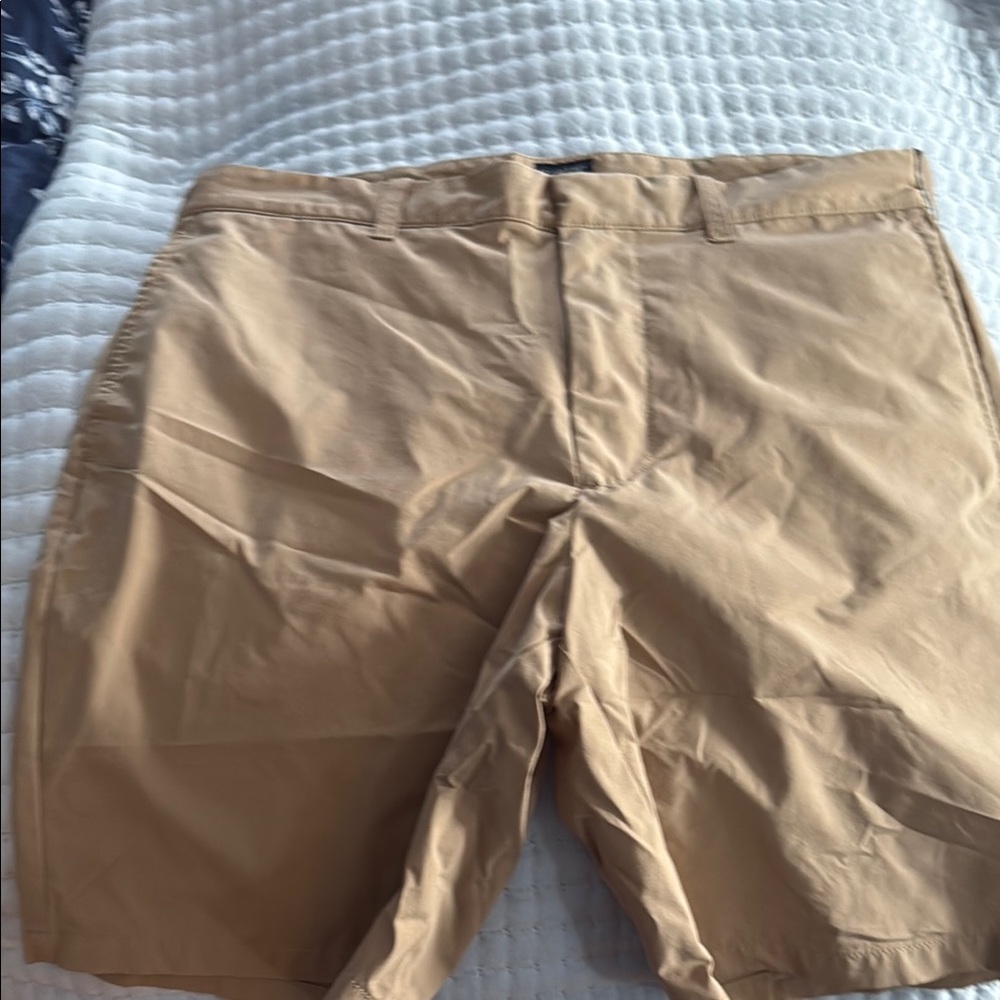 J. Crew Tan Flat Front Shorts Casual Chino Style